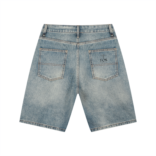 F0S // ARCHIVE DISTRESSED DENIM SHORTS