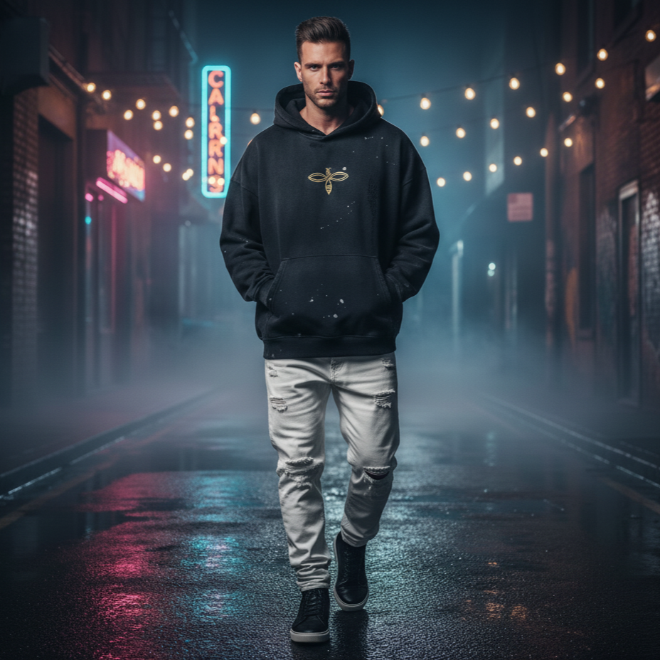 F0S Rust Distressed Hoodie