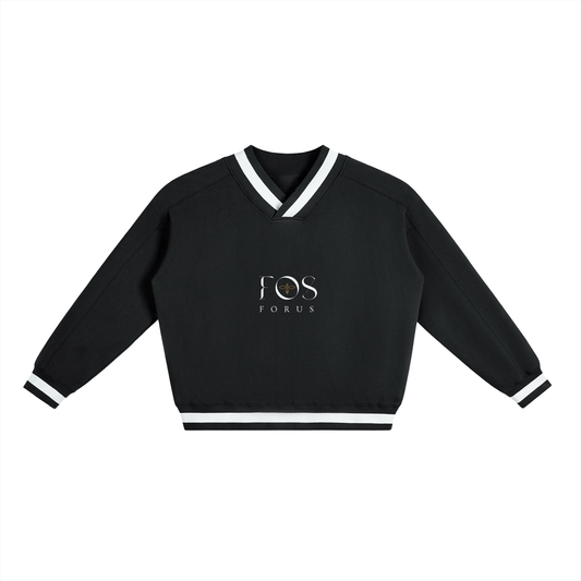 F0S // INDUSTRY V-NECK ARCHIVAL BOXY SWEATER