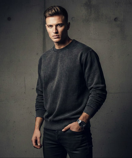 F0S Cobalt Snow-Wash Pullover