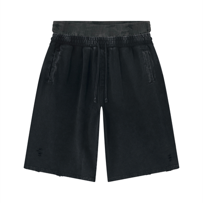 F0S // BRIGADE DISTRESSED SWEAT SHORTS