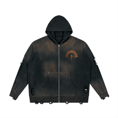 F0S // BASTION 760GSM ARCHIVAL FULL-ZIP HOODIE