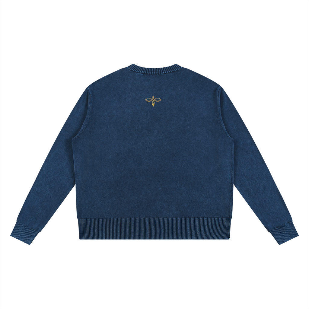 F0S Cobalt Snow-Wash Pullover