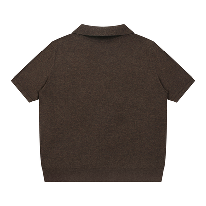 F0S // OBSIDIAN 375GSM COTTON POLO