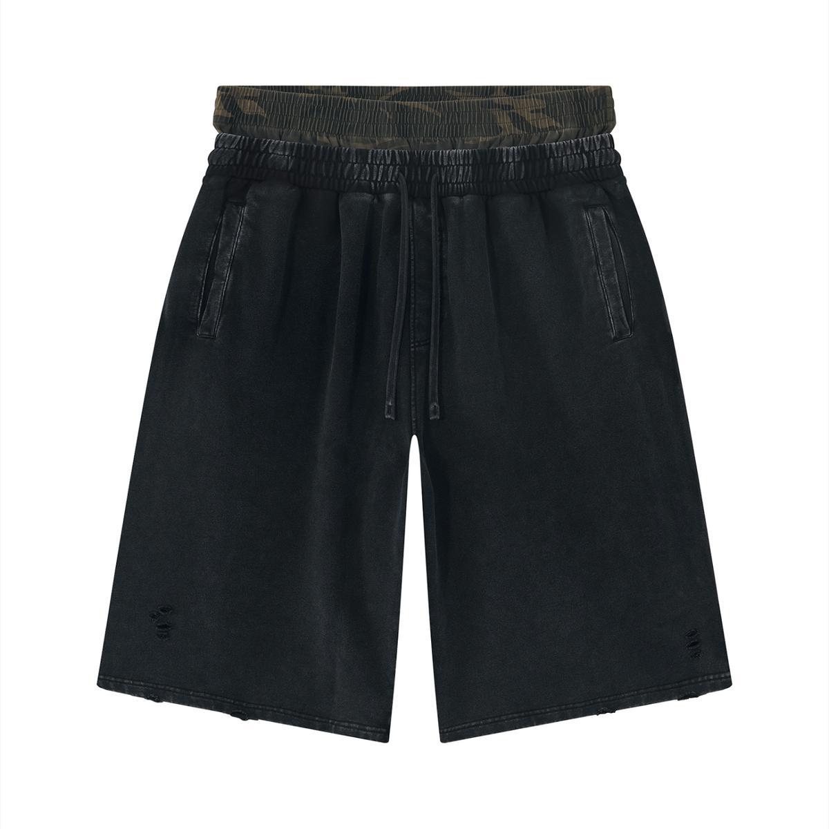 F0S // BRIGADE DISTRESSED SWEAT SHORTS