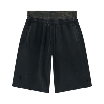 F0S // BRIGADE DISTRESSED SWEAT SHORTS