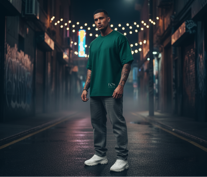 F0S // INDUSTRY ROLLED-HEM HEAVYWEIGHT TEE
