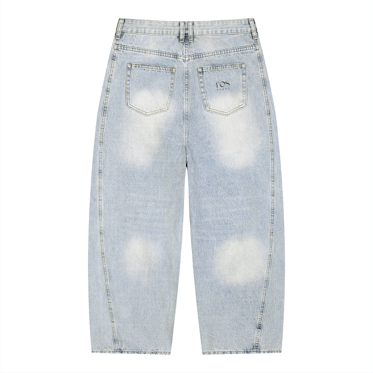 F0S // MONOLITH BARREL-LEG DENIM