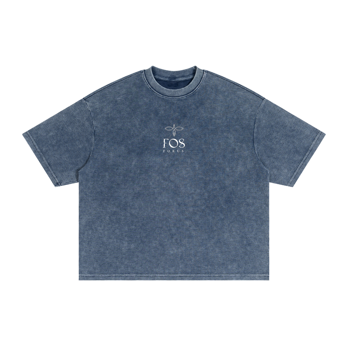 F0S // GRID WAFFLE-TEXTURE ARCHIVAL TEE