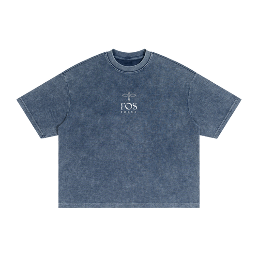F0S // GRID WAFFLE-TEXTURE ARCHIVAL TEE
