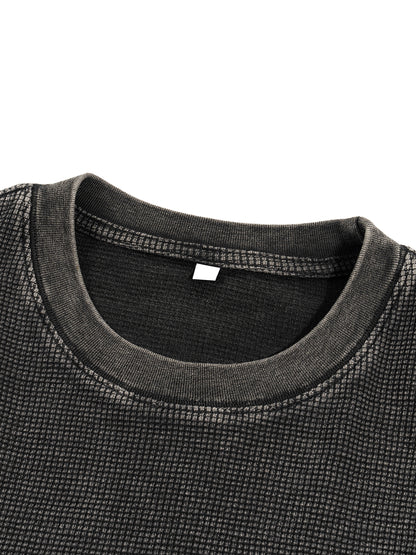 F0S // INDUSTRY WAFFLE-KNIT SNOW-WASH TEE